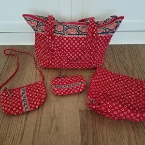 Vera Bradley Red Paisley Group